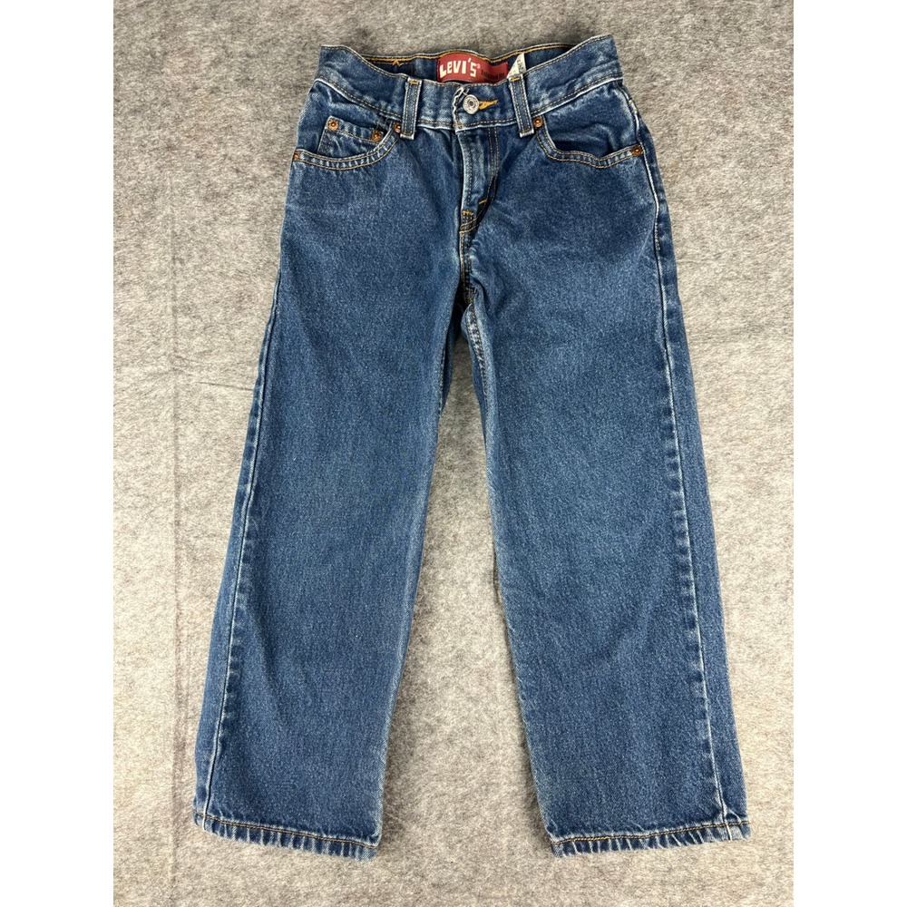 Levis 550 Relaxed Fit Jeans Boys Size 8 Regular Medium Wash Denim‎ 24x22